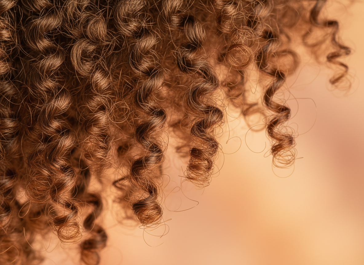 Gros plan sur la structure naturelle des cheveux afro montrant leur porosité