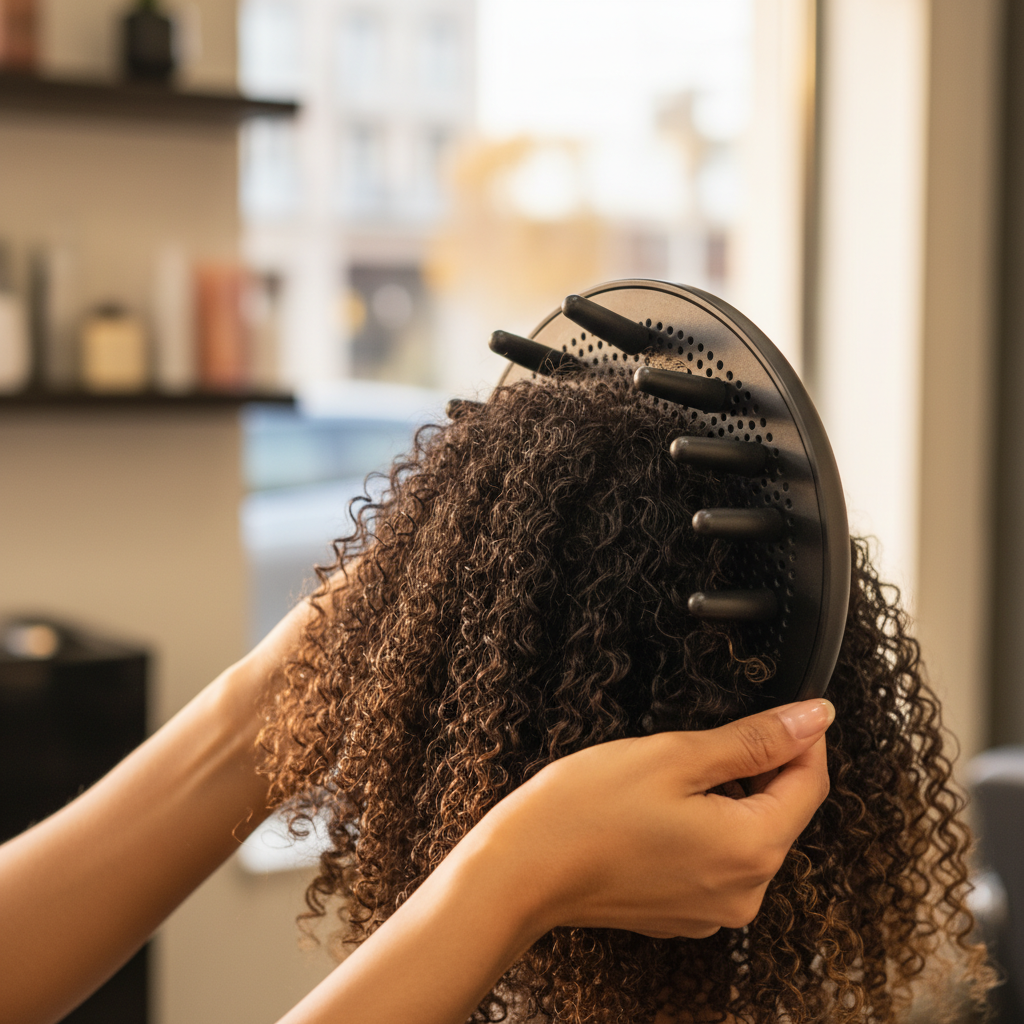 Technique de séchage au diffuseur pour préserver les boucles et éviter les frisottis